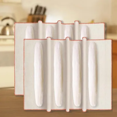 Productafbeelding van Bäckerdoek voor deeg - Professionele deegdoek voor het bakken van brood - 2 stuks, 45 x 77 cm