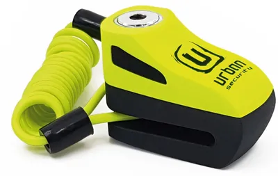 Produktbild von Bremsscheibenschloss Urban UR955Y mit Erinnerungskabel für Motorrad Roller