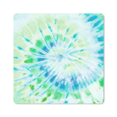 Produktbild von MuchoWow® Mauspad Mousepad Krawattenfärbung - Hippie - Blau 30x30 cm - Mousepads - Maus Mat - Pad - Mausunterlage - Gaming
