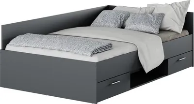 Obrázek produktu pro Kondela Postelový rám s úložným prostorem Boat 120 - grafit