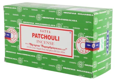 Produktbild von 12x 15g Packung Räucherstäbchen - Satya - Patchouli - Duftmischung