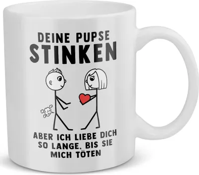 Produktbild von 22Feels Männer Jahrestag Geschenk Hochzeitstag Ehemann Valentinstag Freund Tasse Deine Fürze Stinken Kaffeetasse Haferl Geburtstag Weihnachten Geschenkidee
