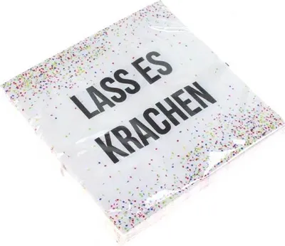 Produktbild von 20 Servietten Party Lass es krachen 3-lagig 33x33cm Papierservietten Tissue