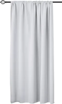 Produktbild von WOLTU Vorhang Gardinen Blickdicht mit Kräuselband für Schiene 250 g/m² Schwerer Thermovorhang, Weiß 135x175cm (1 Stück)