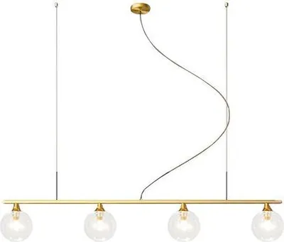 Produktbild von tooLight Pendellampe App675-4Cp Glas 4 Kugel Gold 4-Lichtquelle G9 9X80X70Cm Einstellbar