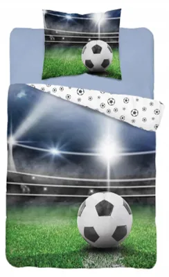 Produktbild von Detexpol Fußball Stadion Bettwäsche 160x200 cm Baumwolle
