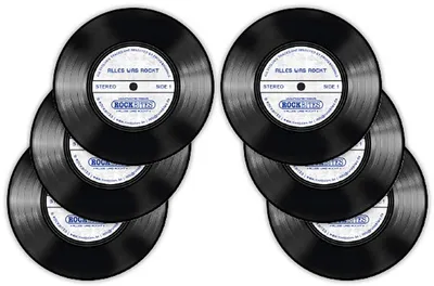 Produktbild von Schallplatten Untersetzer 6-teilig Rockbites LP