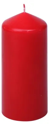 Produktbild von Stumpenkerzen Rubin Rot 130/57 mm, 12 Stück