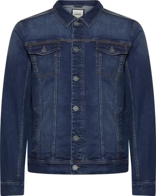 Produktbild von BLEND Denim Jeans Jacke Basic Biker Blouson Vintage Design Übergangsjacke Größe: XXL