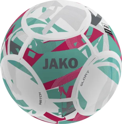 Produktbild von Jako Glory Spielball - Weiß / Rubine Red / Cool Grey  | Größe: 5