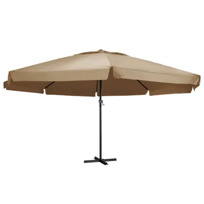 Produktbild von Sonnenschirm mit Aluminium-Mast 600 cm Taupe