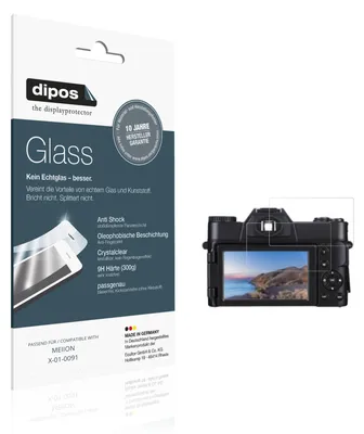 Produktbild von 2x Schutzfolie für MEIION X-01-0091 - Anti-Shock 9H Folie dipos Glass Kunststoffglas