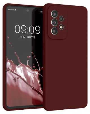 Produktbild von kwmobile Handyhülle für Samsung Galaxy A53 5G Hülle - Case Silikon - Kabelloses Laden - Schutzhülle Cover in Tawny Red