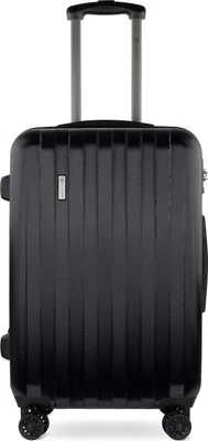 Produktbild von Bugatti Trolley Lima 2.0, schwarz, Hartschale, ABS, 42x26x66 cm, 2 Hauptfächer, integriertes TSA-Schloss, kratzresistent