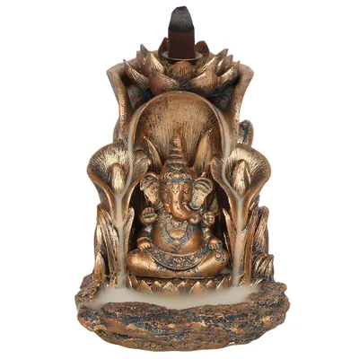 Produktbild von Backflow Kegelhalter "Ganesha", Resin, 14x12x13,5cm