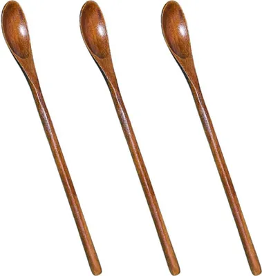 Produktbild von Menglepel im japanischen Stil - Rührende Holzlöffel - Handgefertigte Löffel - Geeignet für Milch, Kaffee, Suppe, Desserts, Tee
