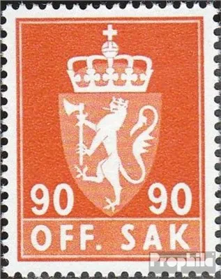 Produktbild von Briefmarken Norwegen 1969 Mi D82x postfrisch Dienstmarken