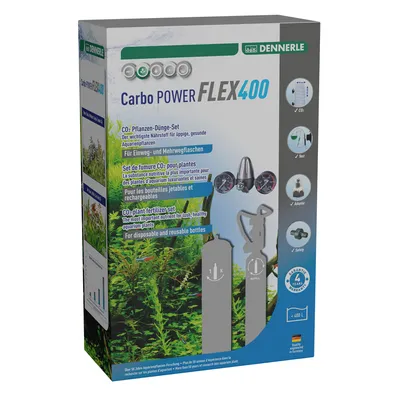 Produktbild von Dennerle Carbo POWER Flex400 - CO2-Düngeset für Aquarien bis 400 Liter