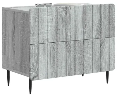 Zdjęcie produktu dla Szafka Nocna z szufladą Szary Sonoma 62 x 34,5 x 49,5 cm