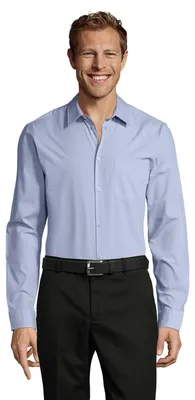 Image de SOLS - Chemise « Baltimore » pour homme LT1790 (S) (bleu ciel)