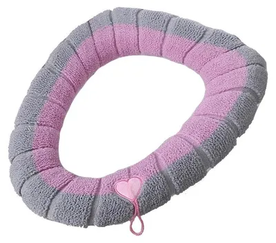 Produktbild von INF Plüsch-Toilettensitzbezug 48x38x1cm, mit Griff, waschbar für Zuhause