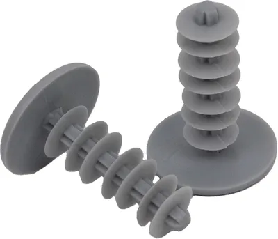 Produktbild von GeZu Impex® 100 Abdeckkappen, Stopfen, Dübelstopfen 40 mm hellgrau