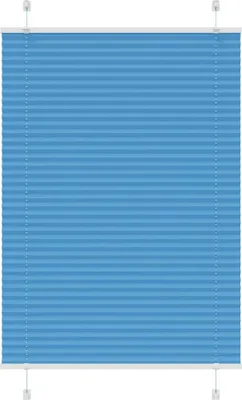 Produktbild von Plissee Blau 85x100 cm Stoffbreite 84,4 cm Polyester