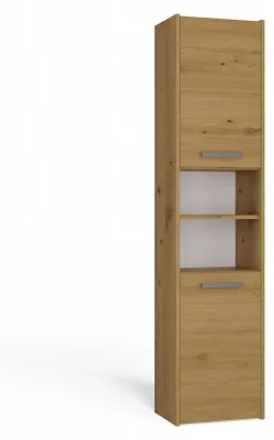 Produktbild von Topeshop S40 ARTISAN, Eiche, Frei stehend, 6 Regale, 2 Tür(en), Partikelbord, Matt