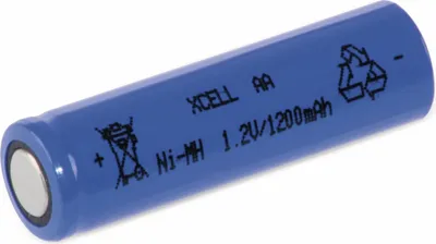 Obrázok produktu pre Dobíjacia batéria XCELL NiMH, priemyselný článok, AA, plochá, 49,5 x 14,5 mm, 1,2 V/1200 mAh