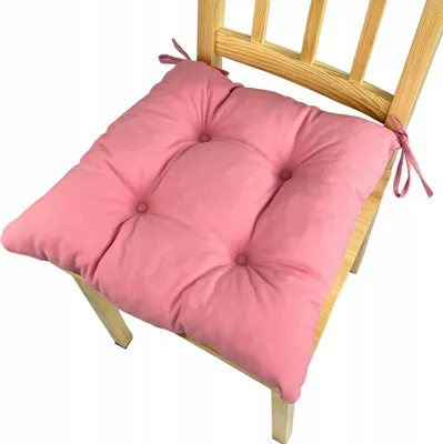 Produktbild von Stuhlkissen, Trapezförmiges Stuhlkissen, Sitzkissen, Rosa, 40x35x40x8 cm, Kissen für Heimstühle und Gartenmöbel, Gartenkissen,