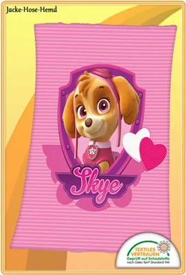 Produktbild von Paw Patrol Decke Fleecedecke Chase Marshall Rubble Kuscheldecke 130x160 cm
