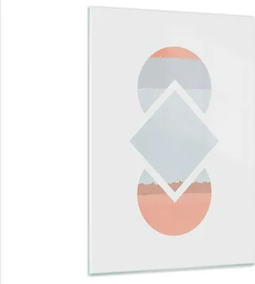 Produktbild von Bilder auf glas - Einteilig - Stück Geometrisch Diamant - 80x120cm - Glasbilder - Wandbilder - Bilder - Wanddekoration aus Glas - Glas Bilder - Wandbild auf Glas - GPA80x120-4690