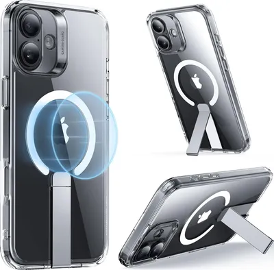 Produktbild von ESR Boost Flickstand Case (HaloLock), Kompatibel mit iPhone 16 Plus, Klar