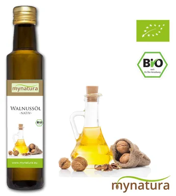 Produktbild von Mynatura  Walnussöl – Hochwertiges Pflanzenöl - 250ml - 1 Flasche
