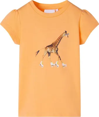 Produktbild von Design Kinder-T-Shirt Hellorange 128, Langarmshirts 2024 Neu