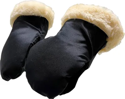 Immagine prodotto di STROLLER MITT 6575825 Guanti in pelle di agnello per carrozzina, nero