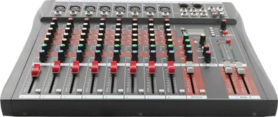 Obrázok produktu pre Profesionálny mixážny pult Audio Mixer – 8 kanálov – kovové puzdro – frekvenčný rozsah 20 Hz–30 kHz ±0,5 dB – pre karaoke/KTV, livestream, bar – čierny