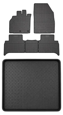 Obrázok produktu pre Gumové autokoberce SolidPRO + vaňa kufra pre: Renault Grand Scenic II 2003-2009 6 ks