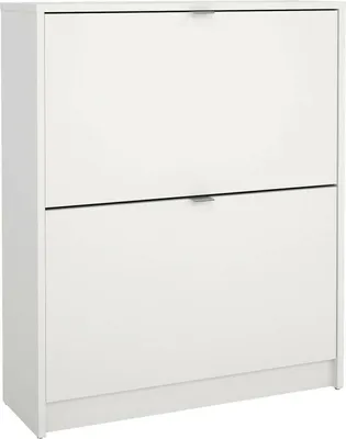 Produktbild von Schuhschrank Hughette, Schuhregal, Mehrzweck-Eingangsgarderobe, Möbel für Schuhe, 70x24 h85 cm, Weiß