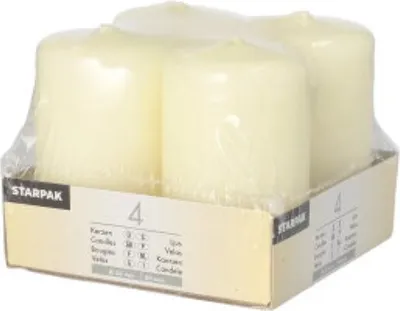 Produktbild von Stumpenkerzen Ø 50 mm · 80 mm elfenbein "Ivory" mit Flachkopf