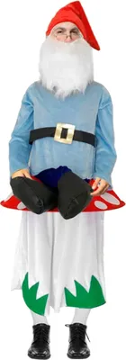 Produktbild von W99810-54 Damen Herren Zwerg-Klabauter auf Pilz CARRY ME Huckepack trag mich Kostüm Gr.54