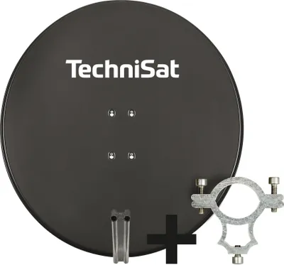 Produktbild von TechniSat SATMAN 850 PLUS | 85cm Sat-Antenne mit 40mm LNB-Halteschelle | rot