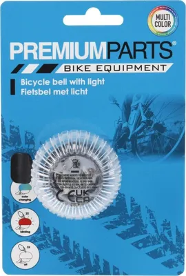 Produktbild von Fahrradklingel LED 6x4cm Xqmax