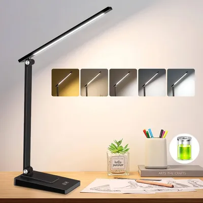 Obrázek produktu pro LED stolní lampa, nabíjecí, bezdrátová, 800 lumenů, 2600 mAh