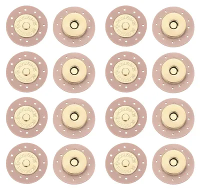 8 magnetische Leder-Druckknöpfe, rosa, 2,5 cm, DIY