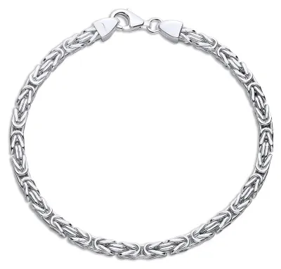 Produktbild von JEWLIX 925er Silber Herrenarmband Königsarmband, 4,2 mm, vierkant