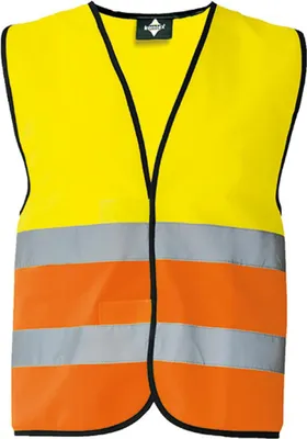 Produktbild von Korntex KXVW | Herren Warnweste EN ISO 20471 - Farbe: Signal Yellow/Signal Orange - Größe: S