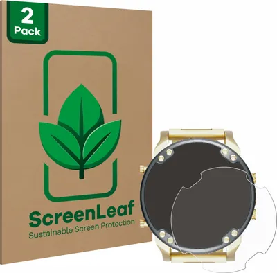 Produktbild von 2x ScreenLeaf Schutzfolie für Diesel DZ7333 Mr. Daddy 2.0 nachhaltiger Displayschutz Display Schutz Folie Klar Transparent