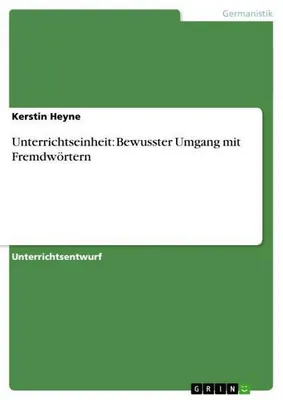 Immagine prodotto di Unterrichtseinheit: Bewusster Umgang mit Fremdwörtern