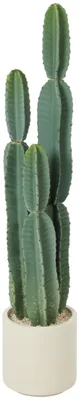 Productafbeelding van Kunstcactus, grote kunstplant van 111 cm, kunstplant in pot voor kantoor of woonkamer